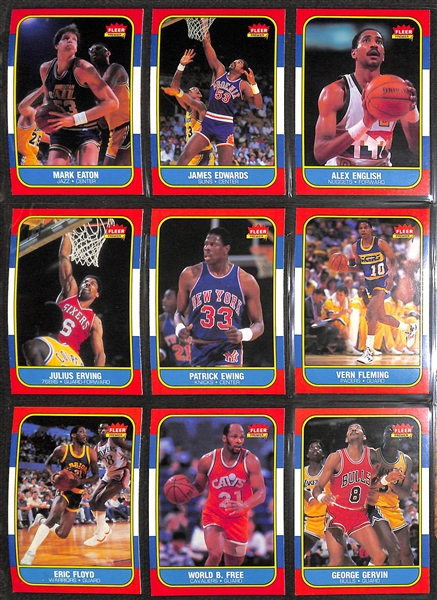1986 Fleer Basketball Near Complete Set - 131 of 132 Cards