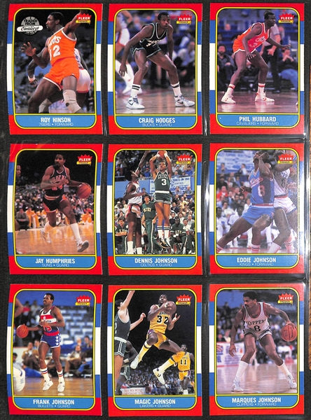 1986 Fleer Basketball Near Complete Set - 131 of 132 Cards