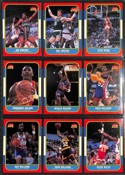 1986 Fleer Basketball Near Complete Set - 131 of 132 Cards