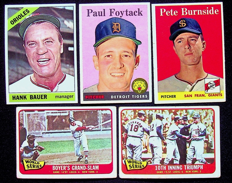 Over 90 Baseball Cards (1958-1967) w. Bunning, Mathews, Stargell