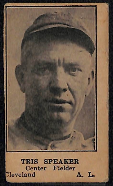 Lot of (3) 1925-31 W590 Cards w. Tris Speaker, Grover Alexander, & Charley Grimm