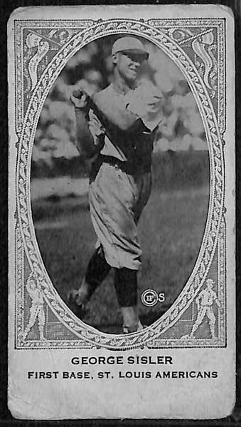 Lot of (5) 1922 W573 American Caramel Blank Backs w. George Sisler