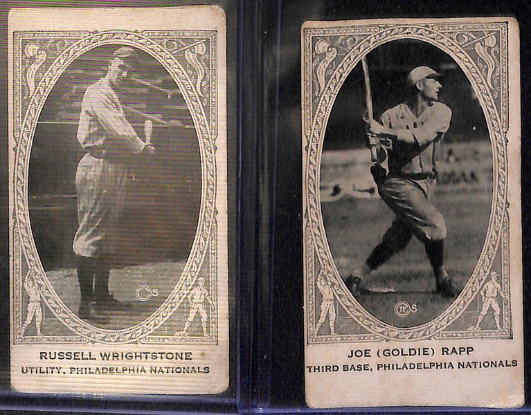Lot of (5) 1922 W573 American Caramel Blank Backs w. George Sisler