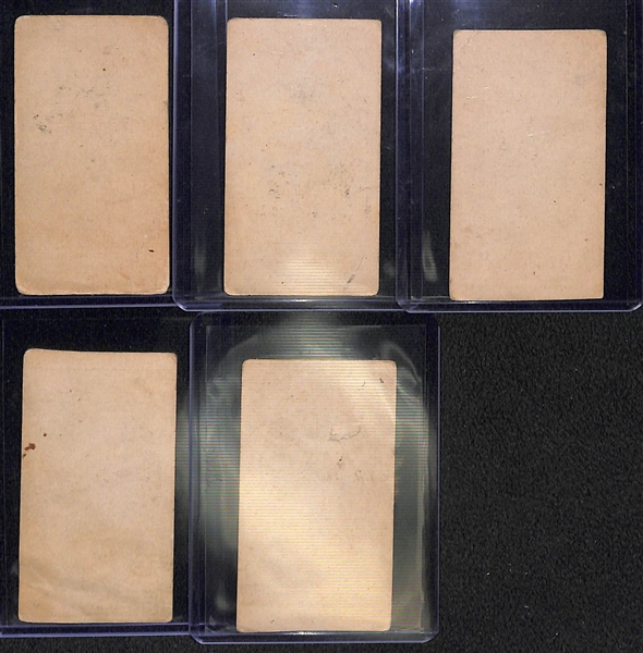 Lot of (5) 1922 W573 American Caramel Blank Backs w. George Sisler
