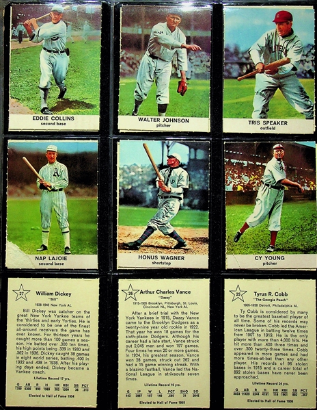 1961 Golden Press Complete Set of 33 Cards w. Babe Ruth
