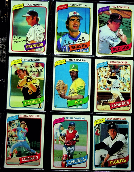 1980 Topps Baseball Card Complete Set of 726 Cards