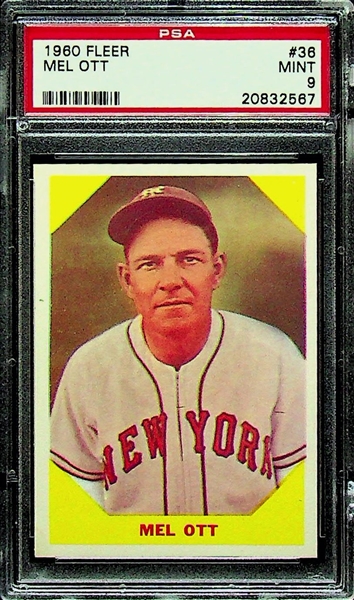 1960 Fleer Mel Ott #36 PSA 9