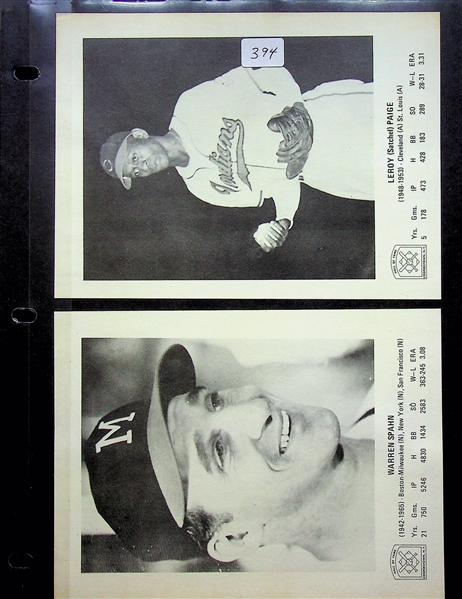 Lot of 2 Picture Packs - 1973 Cooperstown HOF Picture Pack (20) & 1954 Bill Jacobellis NY Giants Picture Set of 7 Photos w. Mays