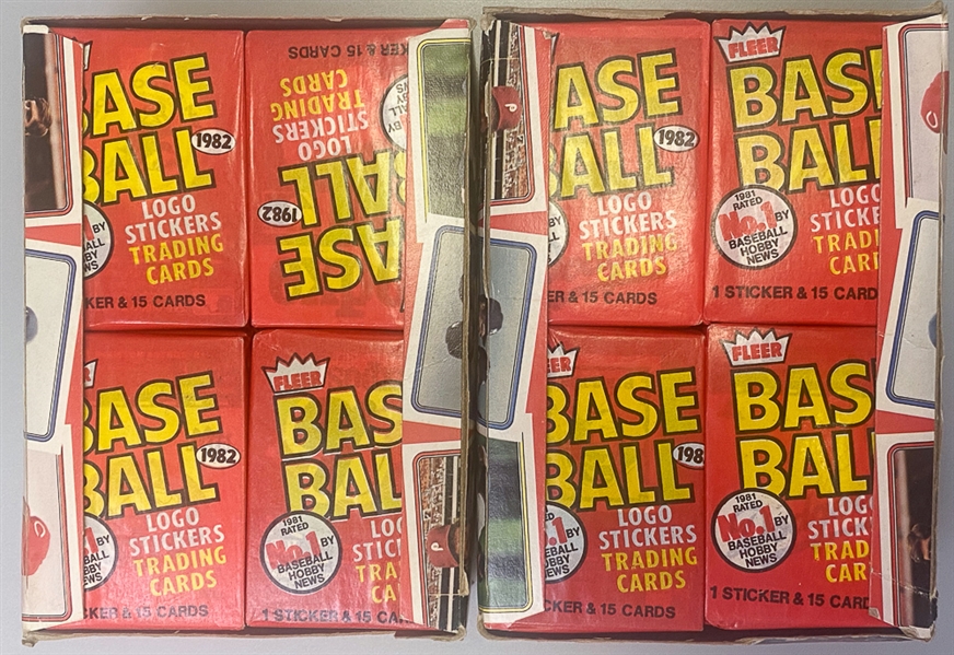 Lot of (2) 1982 Fleer Wax Boxes