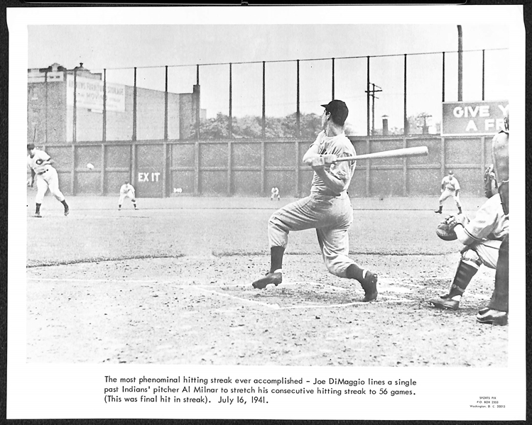 Lot of (6) 1960s Sports Pix Premium Photos w. Gehrig, DiMaggio, Musial, Mays, Gehrig/Cobb, Maris