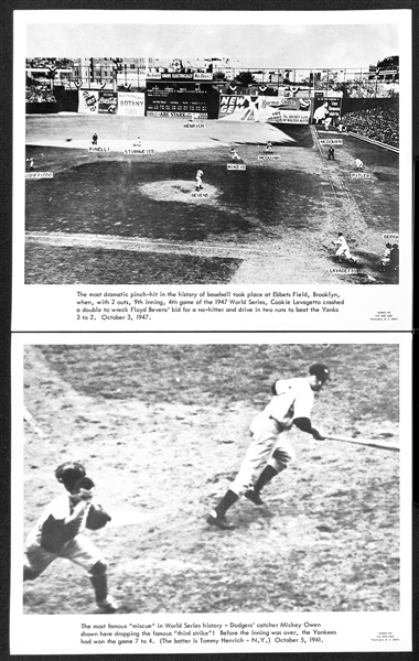 Lot of (17) 1960s Sports Pix Premium Photos w. World Series Moments and Presidential First Pitches