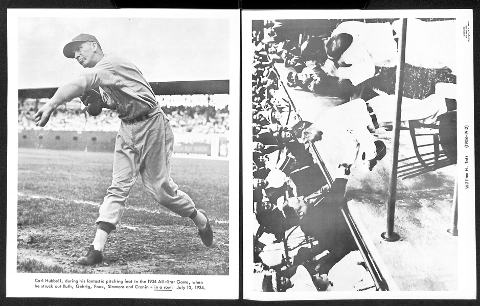 Lot of (17) 1960s Sports Pix Premium Photos w. World Series Moments and Presidential First Pitches