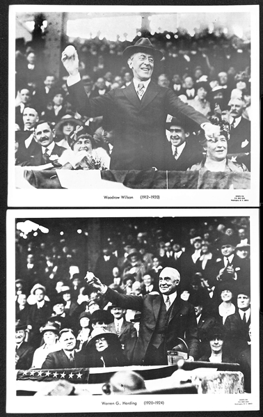 Lot of (17) 1960s Sports Pix Premium Photos w. World Series Moments and Presidential First Pitches