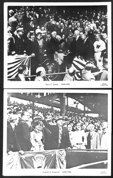 Lot of (17) 1960s Sports Pix Premium Photos w. World Series Moments and Presidential First Pitches