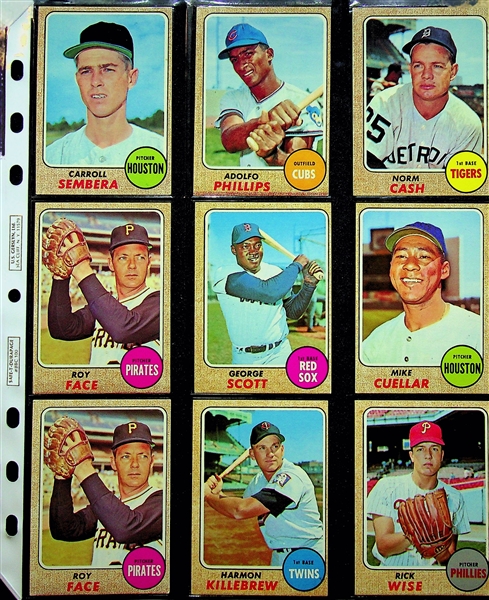 Lot of (150) 1960s-1973 Topps Baseball Cards w. 1971 Topps Hank Aaron & Star Cards