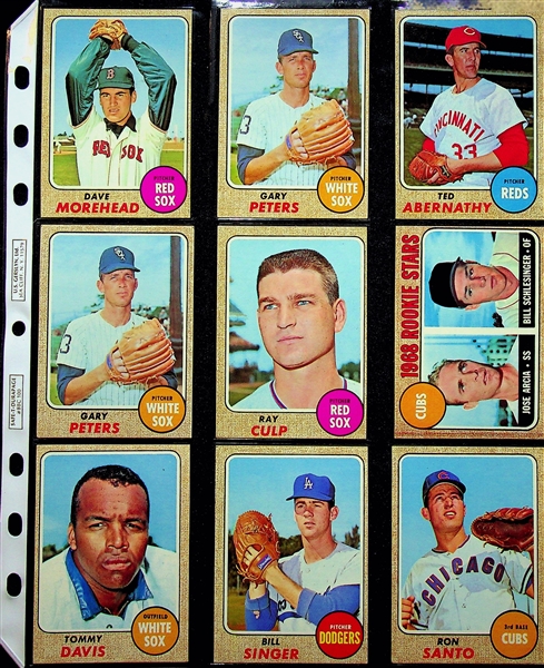 Lot of (150) 1960s-1973 Topps Baseball Cards w. 1971 Topps Hank Aaron & Star Cards