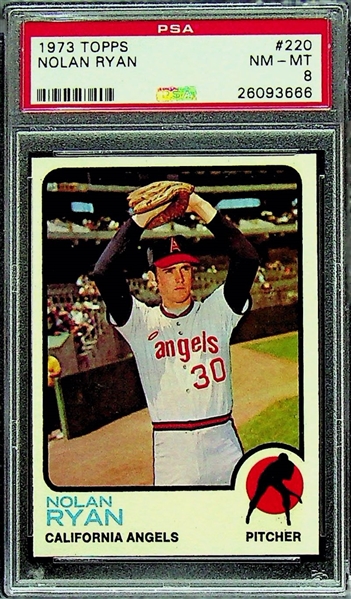 1973 Topps Nolan Ryan Card #220 PSA 8