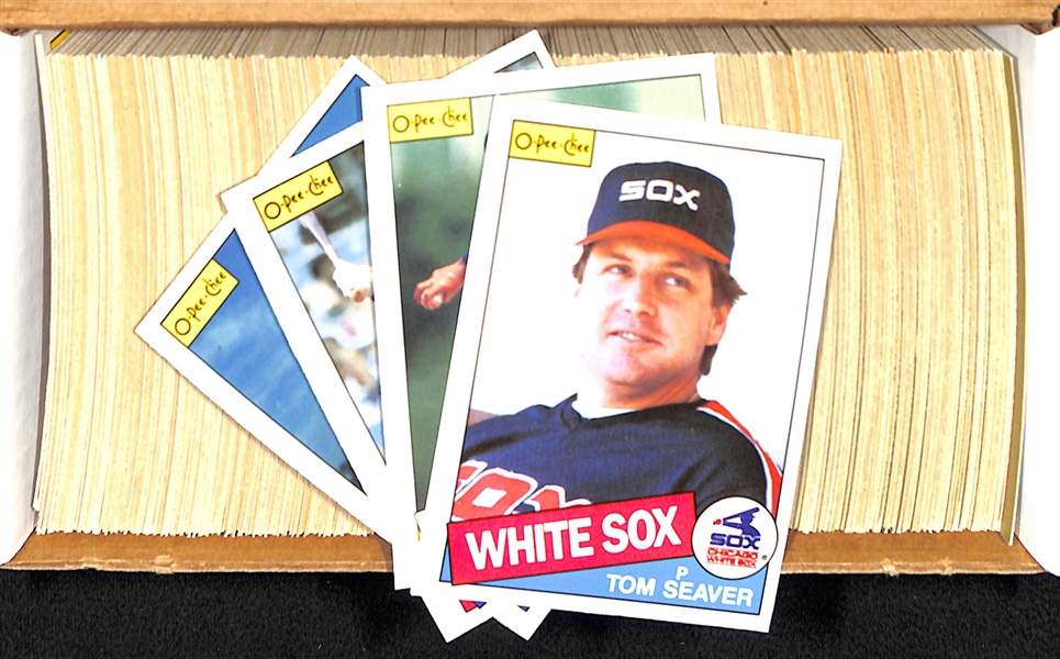 1985 O-Pee-Chee Baseball Complete Set of 396 Cards w. Kirby Puckett Rookie Card