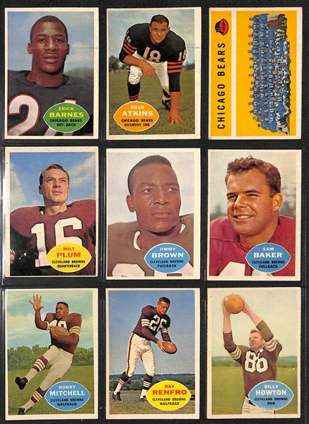 1960 Topps Football Complete Set of 132 Cards w. Johnny Unitas