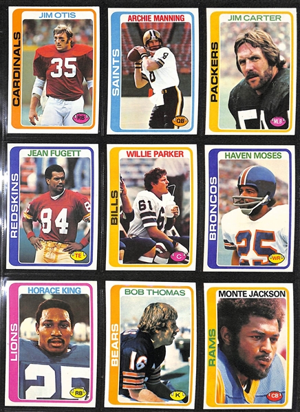 1978 Topps Football Complete Set of 528 Cards w. Tony Dorsett Rookie Card