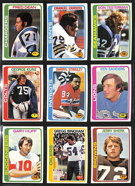 1978 Topps Football Complete Set of 528 Cards w. Tony Dorsett Rookie Card