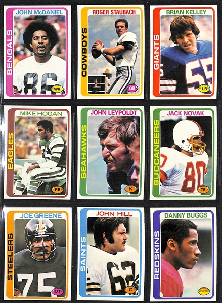 1978 Topps Football Complete Set of 528 Cards w. Tony Dorsett Rookie Card