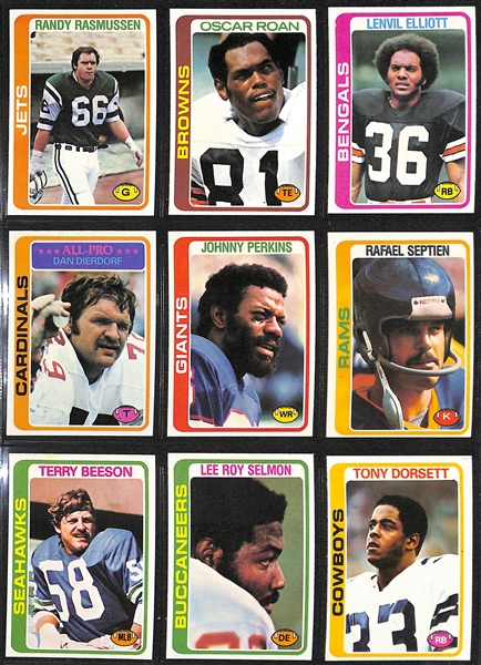 1978 Topps Football Complete Set of 528 Cards w. Tony Dorsett Rookie Card