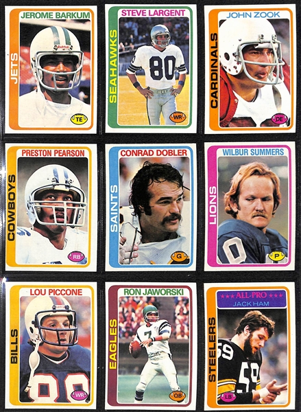 1978 Topps Football Complete Set of 528 Cards w. Tony Dorsett Rookie Card