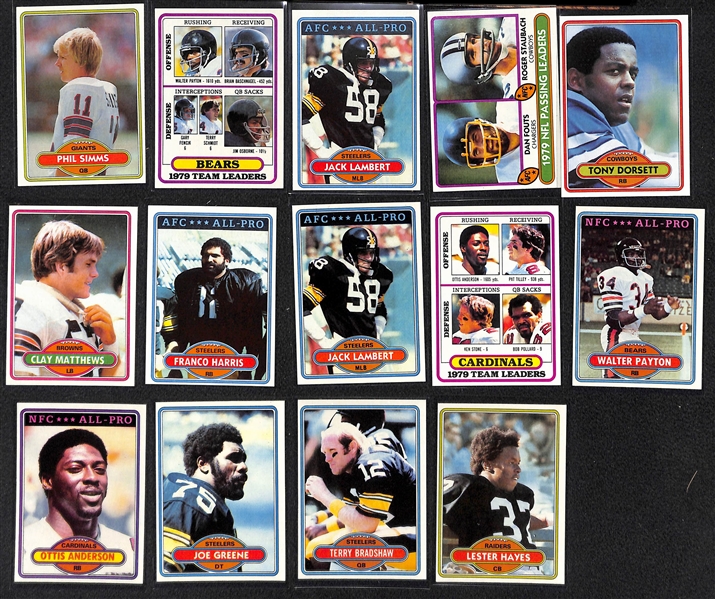 Lot of 2 Sets - 1979 & 1980 Topps Football Complete Sets