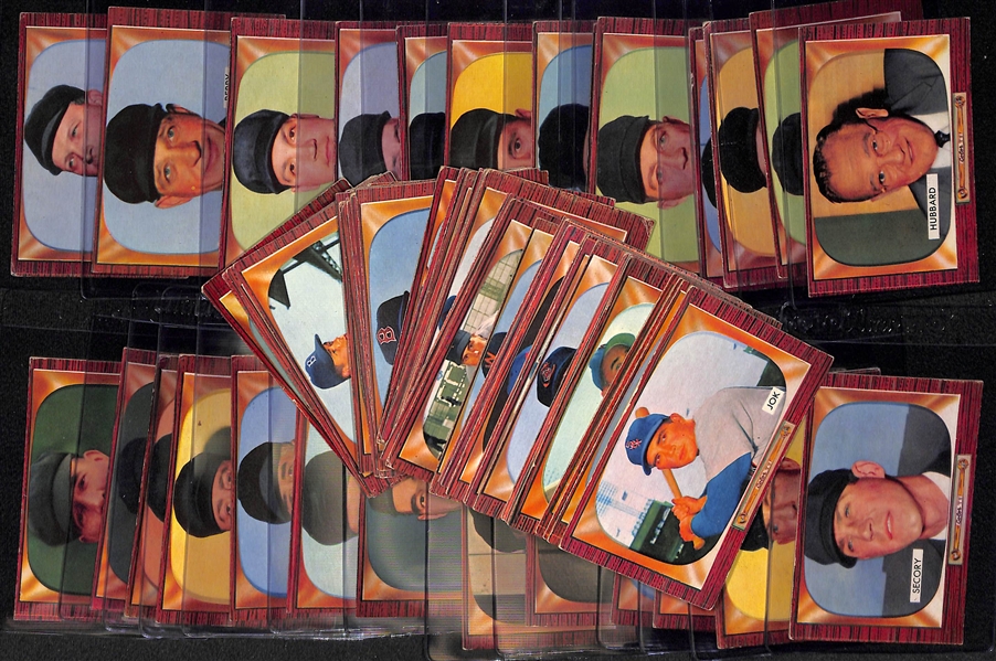 Lot of 70+ 1955 Bowman Baseball Cards w. 26 Different Umpire Cards
