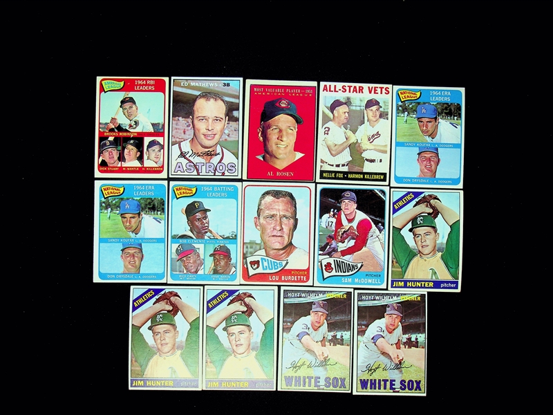 Lot of  225+ 1961-1967 Topps Baseball Star Cards w. 1963 Harmon Killebrew