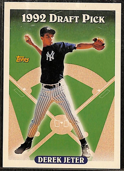 Lot of (41) Baseball Card Rookies w. Jeter, Canseco, Bonds, Strawberry, Mattingly, Maddux, C. Jones, Sosa, +