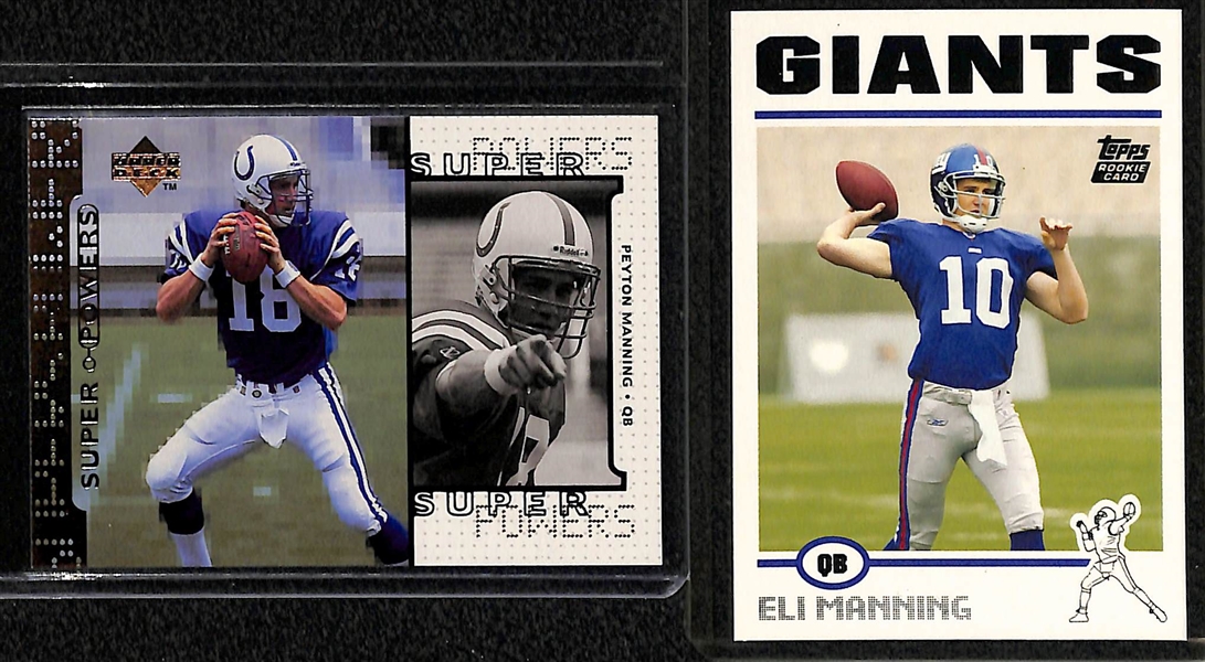 Lot of (16) Football QB Rookies - Favre, Brees, Rodgers, P. Manning, E. Manning, Kelly, Aikman, Roethlisberger, Young, Rivers, Flutie