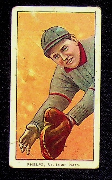 Lot of (2) 1909-11 Tobacco Cards w. Polar Bear Backs - Jake Thielman (Louisville) and Eddie Phelps (St. Louis NL)