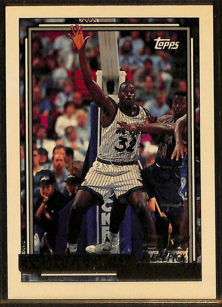 Lot of (3) Shaquille O'Neal 1992 Rookies - Topps Gold, Upper Deck #1, and Hoops Magic's All-Rookie Team