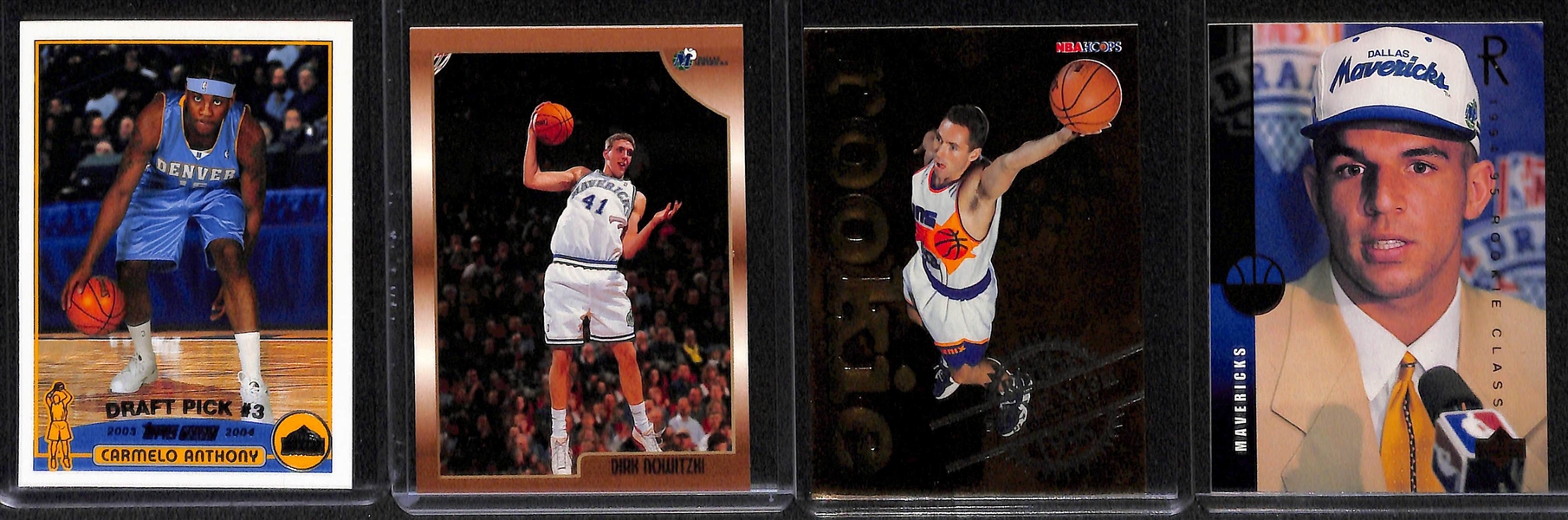 (27) Basketball Rookie Cards w. Shaq, D. Robinson, T. Duncan, D. Wade, C. Anthony, Nowitzki, Nash, Kidd, Hill, Bosh, Mourning