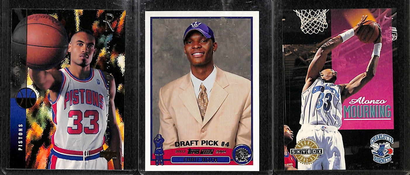 (27) Basketball Rookie Cards w. Shaq, D. Robinson, T. Duncan, D. Wade, C. Anthony, Nowitzki, Nash, Kidd, Hill, Bosh, Mourning