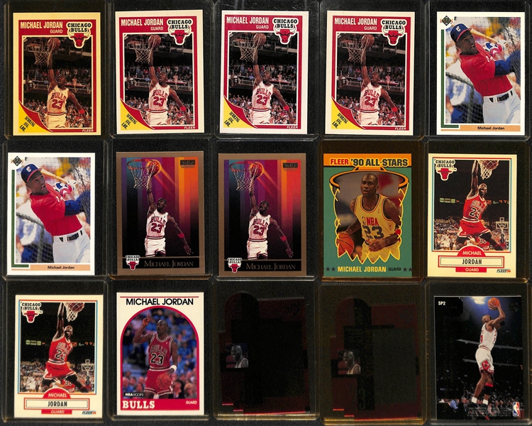 Lot of 53 Basketball Cards Inc. 34 Michael Jordan Cards w. Inserts
