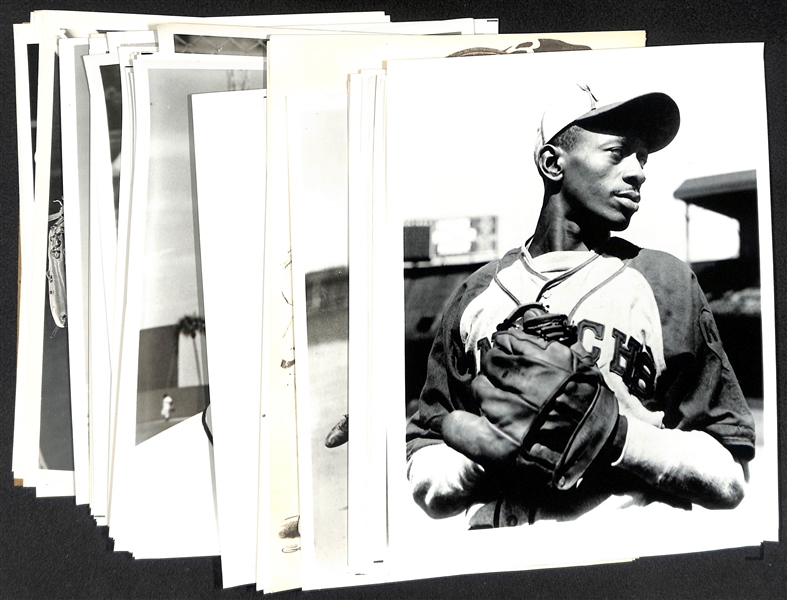 Lot of Over (75) Baseball Souvenir Photos & Premiums Mostly Printed 1960s-1970s w. Paige, Musial, DiMaggio