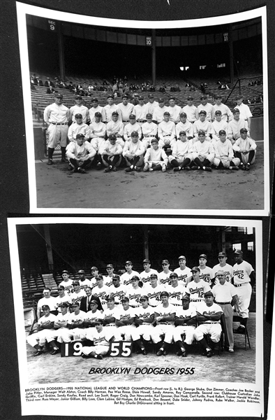 Lot of (12) MLB Team Photos Likely Printed in 1960s, Inc. 1927 Yankees, 1950 Phillies