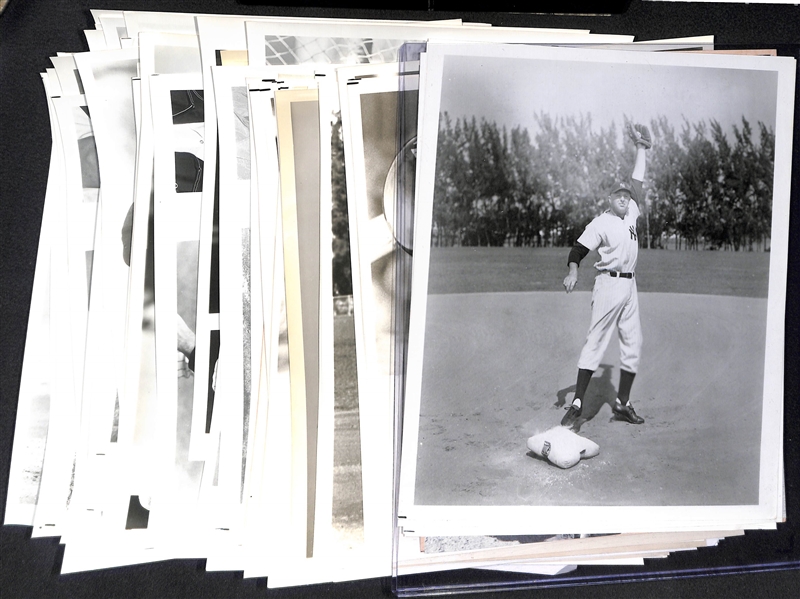 Lot of Over (75) Yankees Souvenir Photos & Premiums Mostly Printed 1960s-1970s w. Mantle