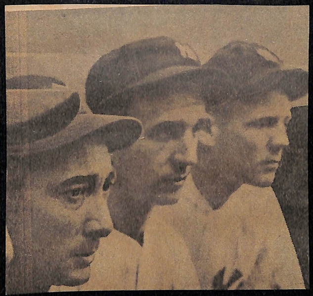 Eleanor Gehrig Penned Lou Gehrig Newspaper Clip (JSA LOA Indicates Mrs. Gehrig Signed Lou's Name)