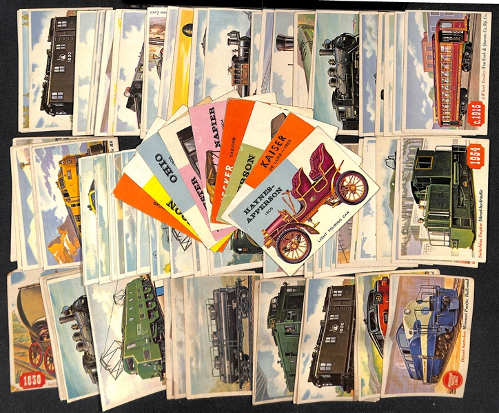 Lot of 85 Assorted 1955 Topps Rails & Sails Cards