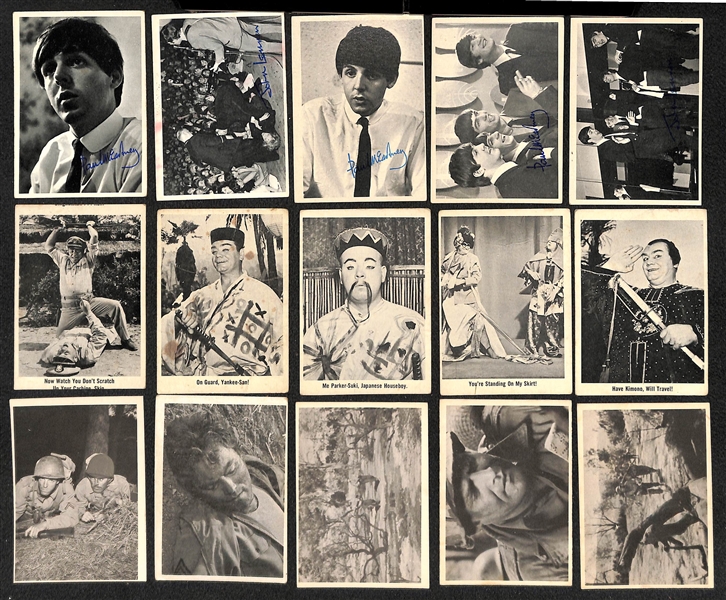 Lot of  Assorted 1960s Non-Sports Cards, Including Beatles, McHales Navy, Combat