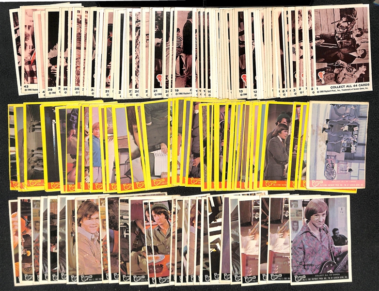 Lot of 160+ Assorted 1966-67 Donruss Monkees Cards w. Complete 1967 B Set