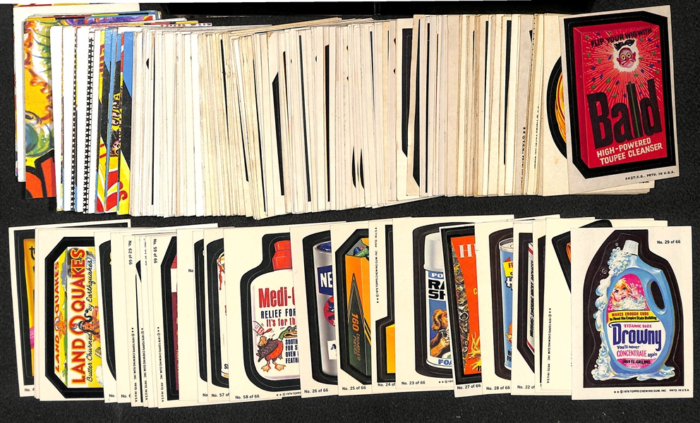 Lot of Approx 200 - 1970s Wacky Packages Sticker Cards & 40 - Puzzle Cards