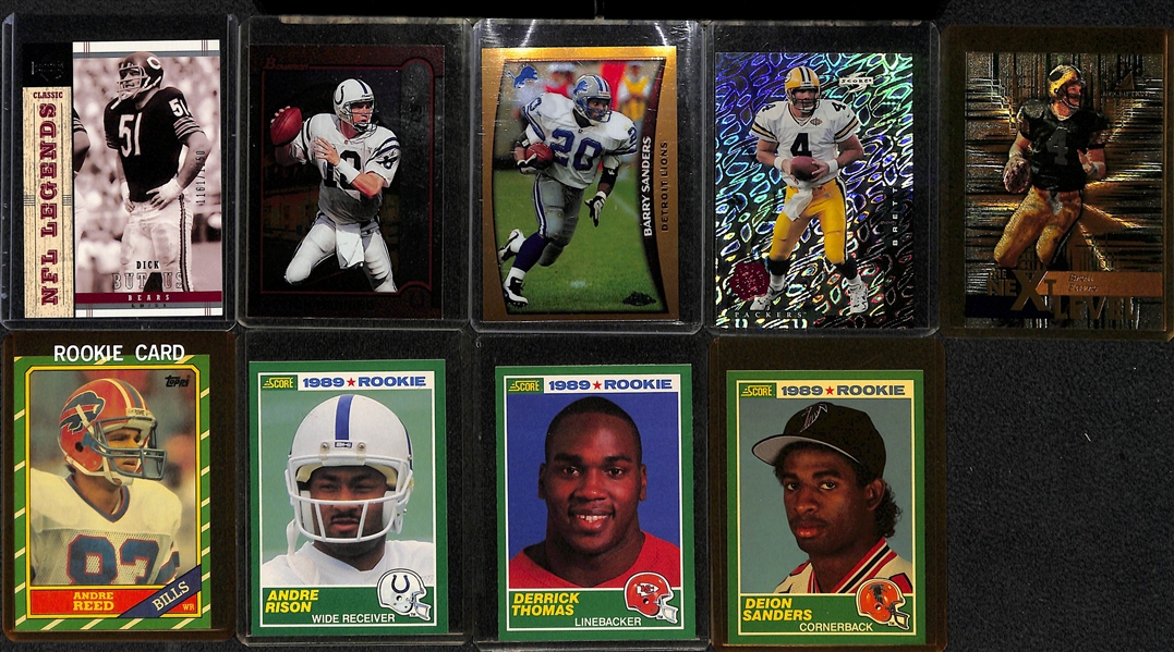 (39) Football Cards Inc. 10 Walter Payton, and Various Rookies and Insert Cards