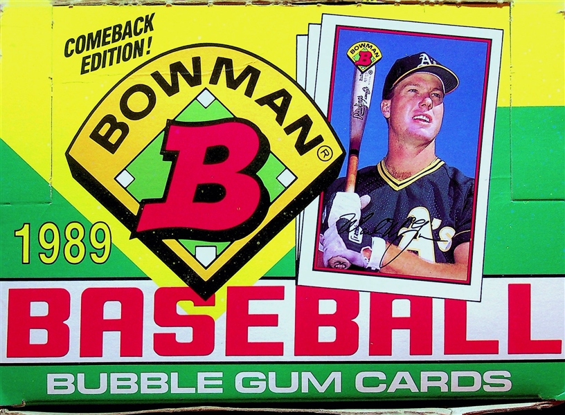 Lot of 4 Unopened 1989 Baseball Boxes - Fleer, Fleer Cello, Donruss, and Bowman (Possible Griffey Jr. Rookies)