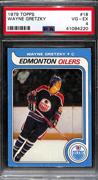 1979 Topps Wayne Gretzky Rookie Card Graded PSA 4