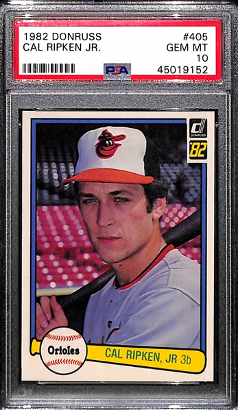1982 Donruss Cal Ripken Jr. Rookie Card Graded PSA 10 Gem Mint!